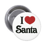 I Love Santa buttons