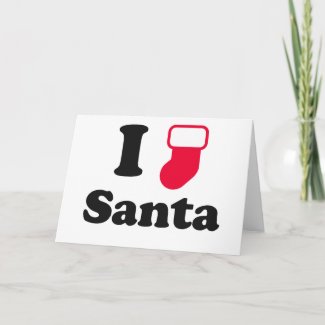 I love santa card