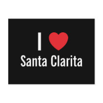 I love Santa Clarita postcards by funnycustomtshirts I love Santa Clarita postcards