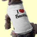 I Love Santa pet clothing
