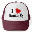 I Love Santa Fe hats