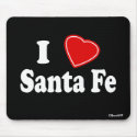 I Love Santa Fe mousepads