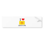I Love Santa Fe New Mexico Bumper Sticker