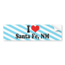 I Love Santa Fe, NM Bumper Sticker