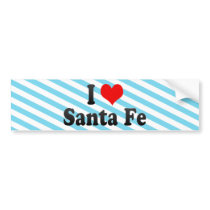 I Love Santa Fe, United States Bumper Sticker