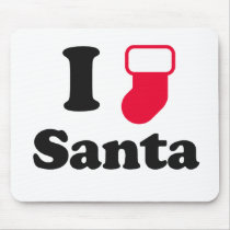 I love santa mousepads by christmasgiftstore I love santa mousepads
