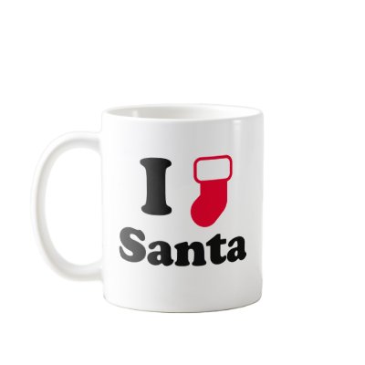 I love santa coffee mug by christmasgiftstore
