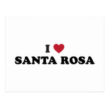 I Love Santa Rosa California Post Card