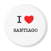 I Love Santiago magnets