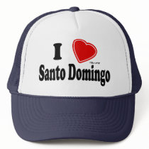 I Love Santo Domingo hats