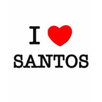 I Love Santos t-shirts