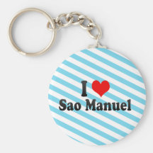 I Love Sao Manuel, Brazil Keychain
