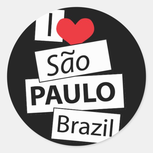 I Love Sao Paulo Brazil Sticker