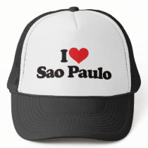 I Love Sao Paulo hats