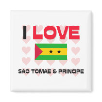 I Love Sao Tomae & Principe magnets by tshirtshirts I Love Sao Tomae & Principe magnets