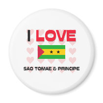 I Love Sao Tomae & Principe magnets by tshirtshirts I Love Sao Tomae & Principe magnets
