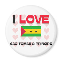 I Love Sao Tomae & Principe magnets by tshirtshirts I Love Sao Tomae & Principe magnets