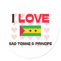 I Love Sao Tomae & Principe stickers