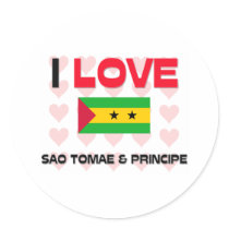 I Love Sao Tomae & Principe stickers