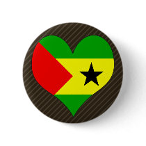 I Love Sao Tome And Principe Button