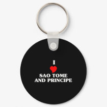 I Love Sao Tome and Principe keychains