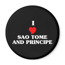 I Love Sao Tome and Principe magnets