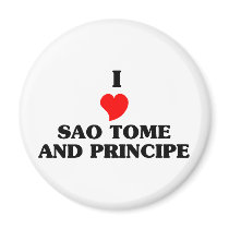 I Love Sao Tome and Principe magnets