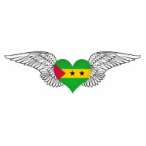 I Love Sao Tome and Principe -wings Cut Out