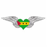 I Love Sao Tome and Principe -wings Cut Out