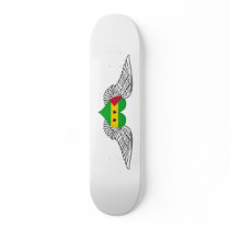 I Love Sao Tome and Principe -wings Custom Skateboard