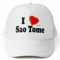 I Love Sao Tome Mesh Hat