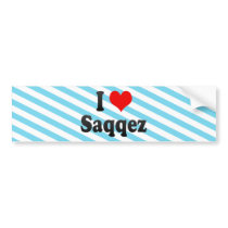 I Love Saqqez, Iran Bumper Sticker