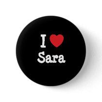 I love Sara heart T-Shirt buttons