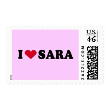 I LOVE SARA POSTAGE