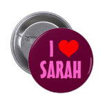 I Love Sarah Buttons