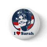 I Love Sarah Palin button