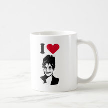 I Love Sarah Palin / I Heart Sarah Palin Coffee Mug