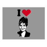 I Love Sarah Palin / I Heart Sarah Palin Post Card