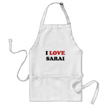 I Love Sarai Apron