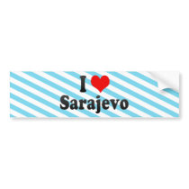 I Love Sarajevo, Bosnia and Herzegovina Bumper Sticker