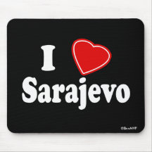 I Love Sarajevo Mousepad