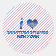 I love Saratoga Springs, New York Stickers