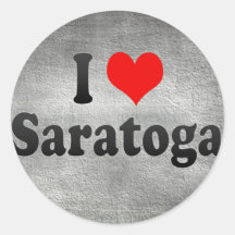 I Love Saratoga, United States Stickers