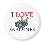I Love Sardines magnets
