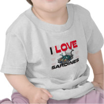 I Love Sardines t-shirts