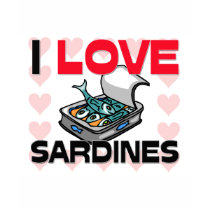 I Love Sardines t-shirts
