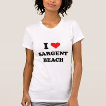 I Love Sargent Beach Texas Shirt