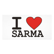 I Love Sarma Picture Card