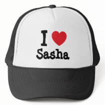 I love Sasha heart T-Shirt Trucker Hat