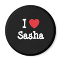 I love Sasha heart T-Shirt magnets by funnycustomtshirts I love Sasha heart T-Shirt magnets
